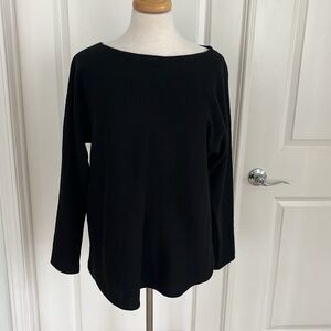 Nap Loungewear Black Wool Cashmere Sweater Size Medium